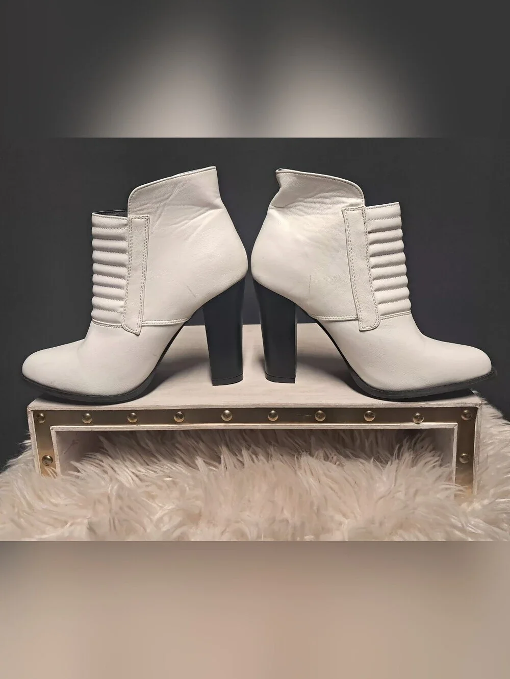Beau & Ashe Vegan Leather Zip Up Ankle Boots Size 10